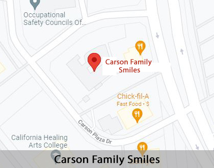 Map image for Emergency Dental Care in Carson, CA